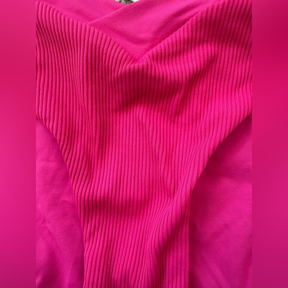 NEW - L*Space Ribbed PRATT Bikini Bottom - BOUGAINVILLEA - Picture 3 of 5